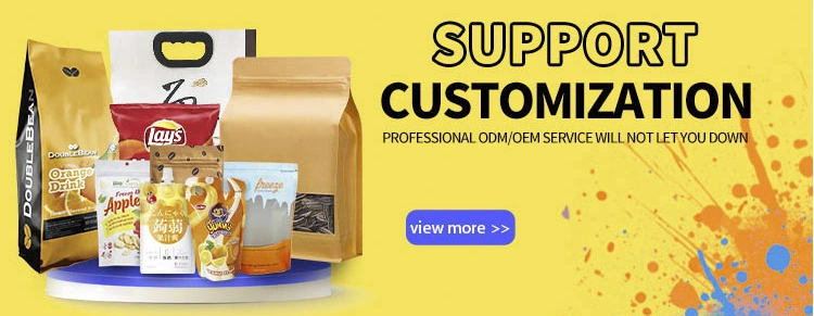 Wholesale Eco-Friendly Food Grade Coffee Tea Powder Nuts Snack Food Peanut Packaging Stand Flat Bottom Bag Biodegradable Brown Kraft Paper Bag with Zipper