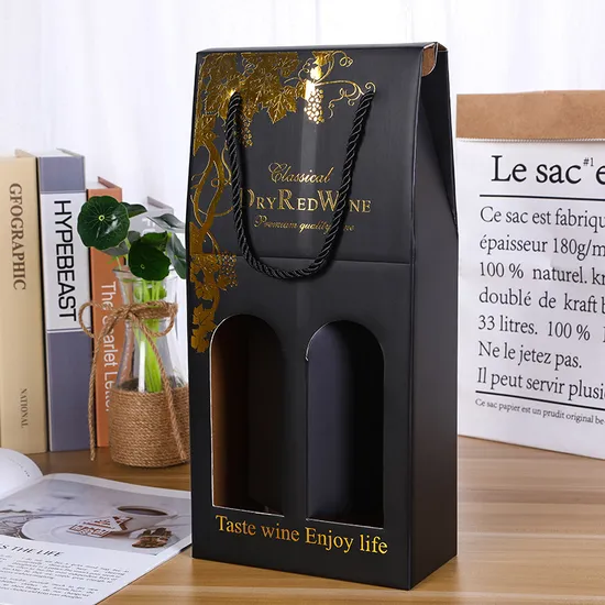Produzione di sacchetti di carta promozionali per la spesa di vini all'ingrosso di altissima qualità