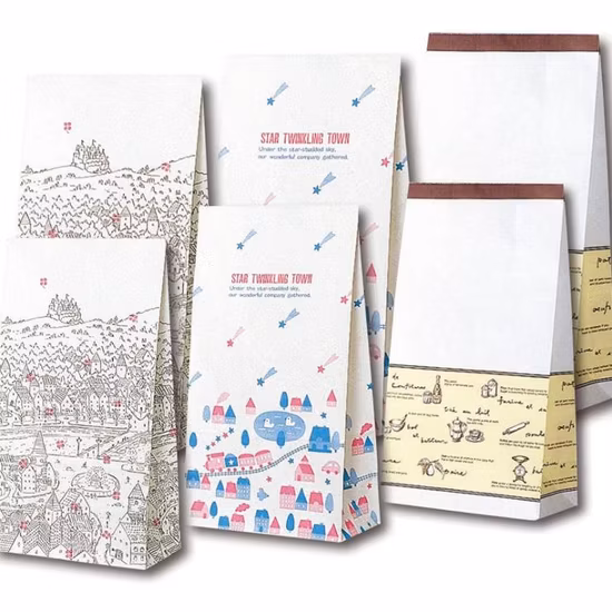 Borsa regalo in carta kraft, borsa per la spesa con manico girevole, borsa in tessuto non tessuto